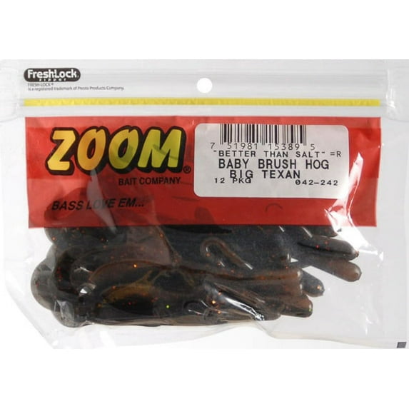 Zoom Baby Brush Hog 4'' Big Texan 12pk