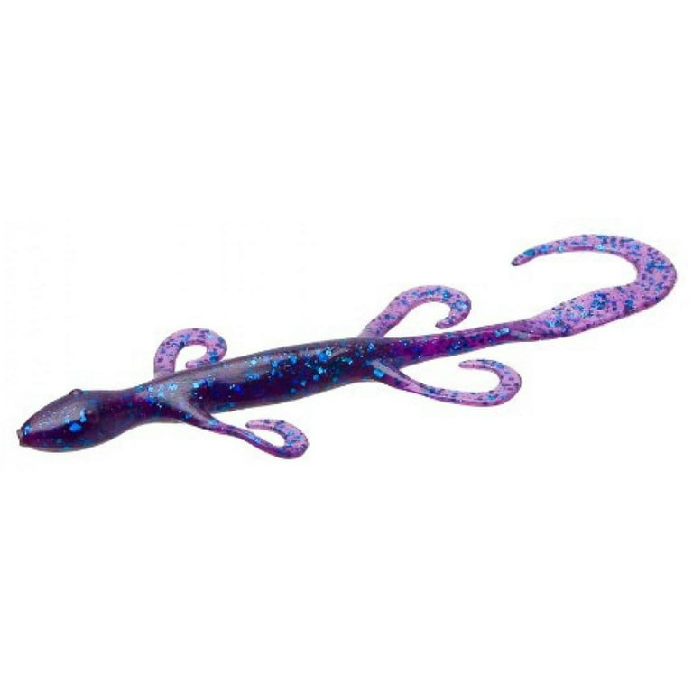 Zoom Bait 6-Inch Lizard Bait-Pack of 9 (Electric Blue)