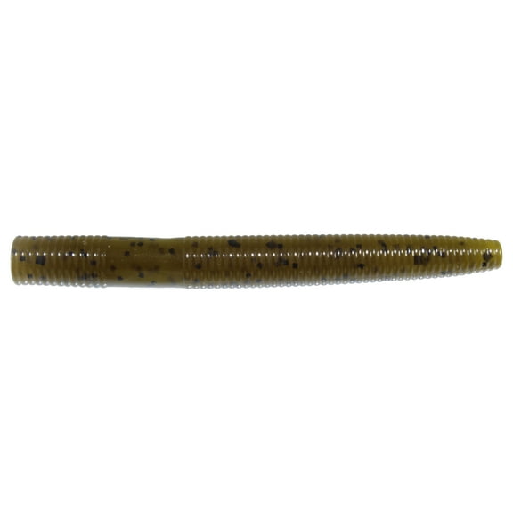 Zoom Beatdown Finesse, Green Pumpkin, 3 1/4", 10Pk, Soft Baits