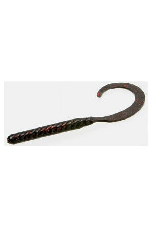Curly Tail 4'' Black Red Glitter 20pk