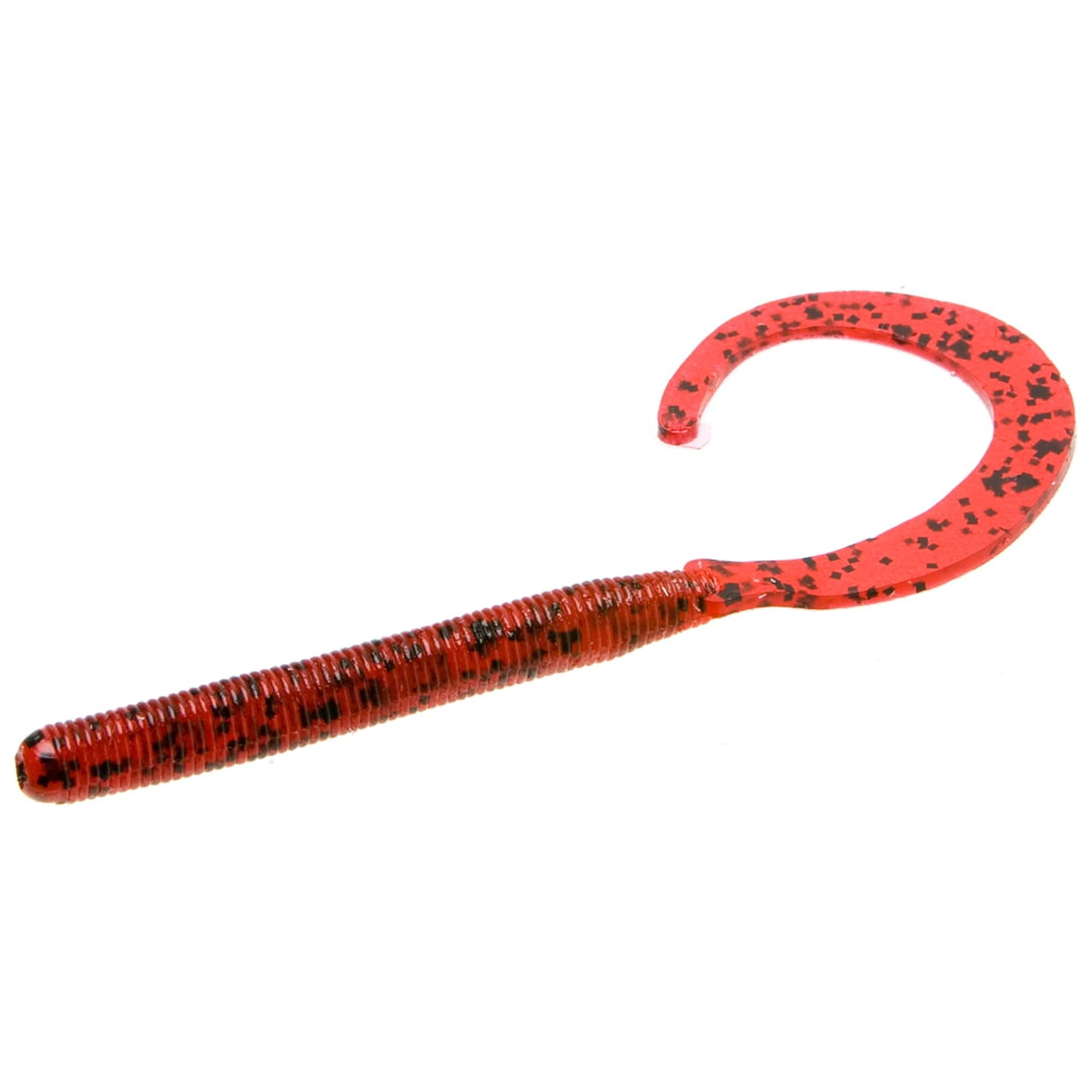 Zoom 4 Inch Curly Tail Worm Cherry Seed Soft Plastic Finesse Bait