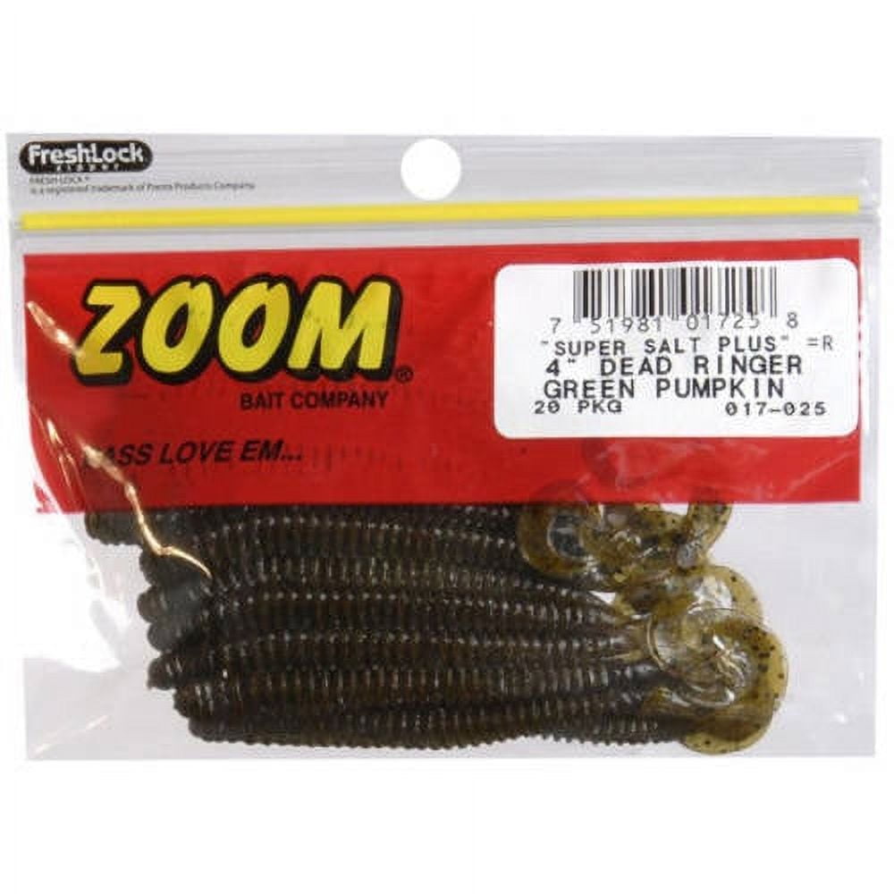 Zoom Dead Ringer Finesse Worm Junebug; 4 in. Junebug • Price »