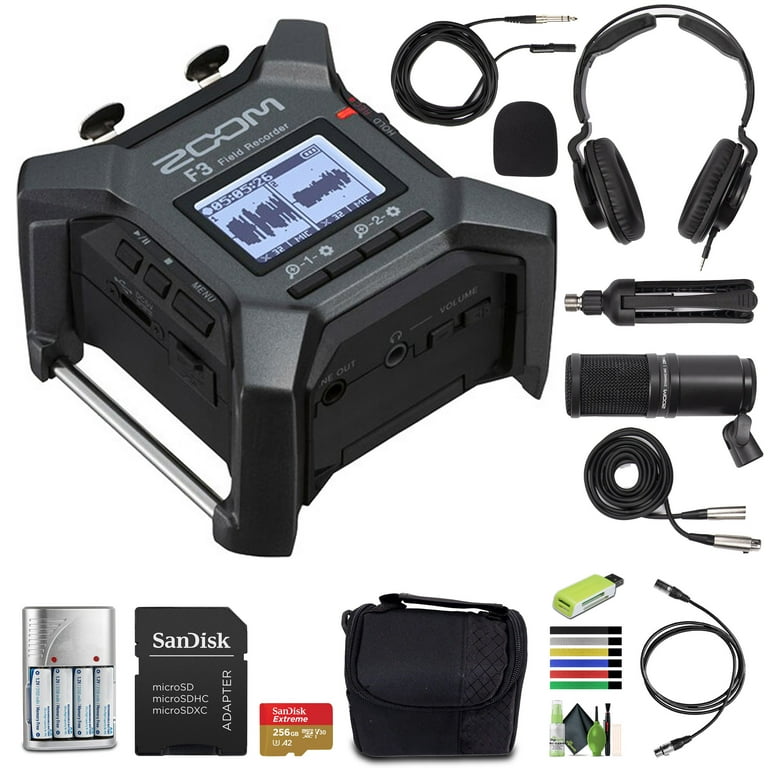 その他 ZOOM F3 2-Channel Field Recorder Zoom F3 Professional Field Recorder, 32-Bit Float Recording, 2