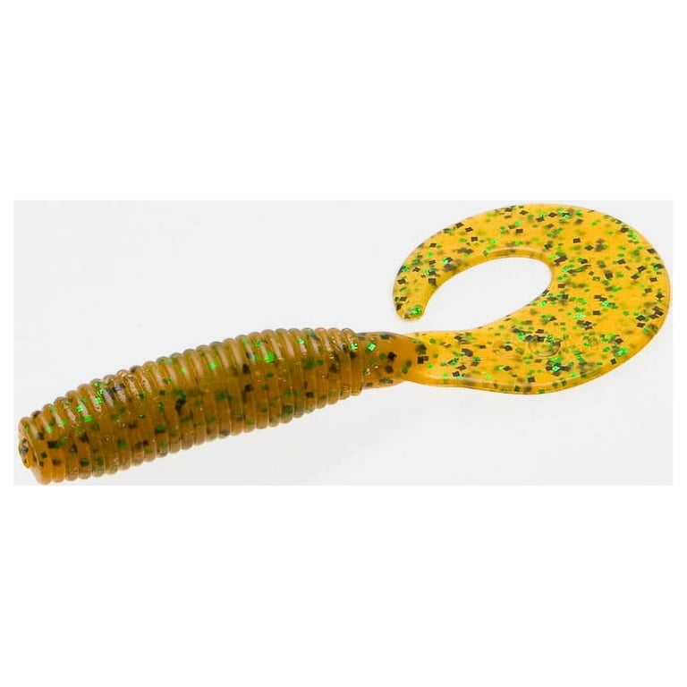 Zoom Fat Albert Curly Tail Grub Root Beer Soft Plastic Jig Trailer