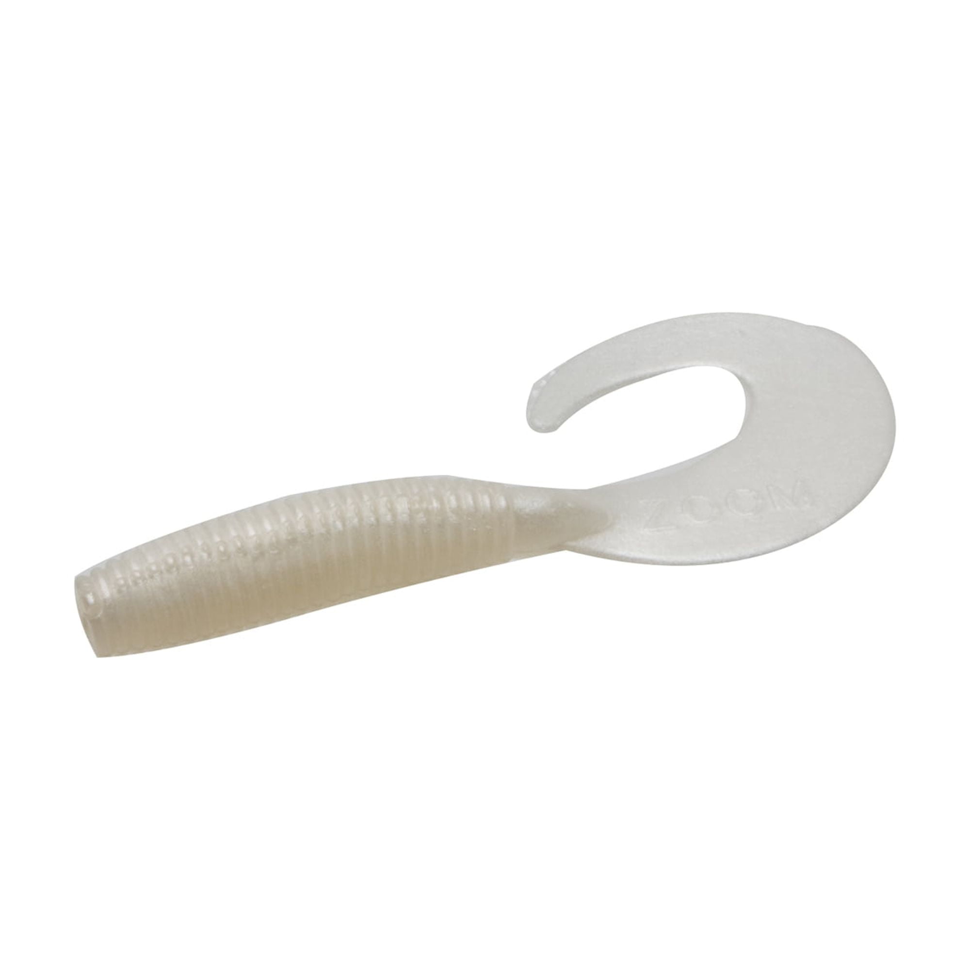 Zoom Fat Albert Freshwater Fishing Soft Bait, White Pearlr, 3