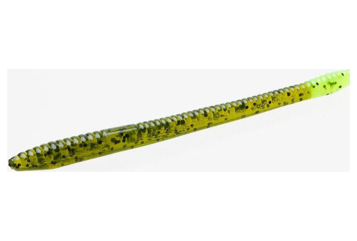 Zoom Finesse Worm Freshwater Fishing Soft Bait, Watermelon Red