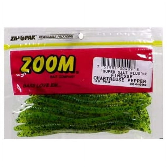 Zoom Finesse 4.5'' Chartreuse Pepper 20pk