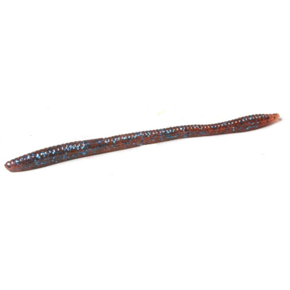 Zoom Fishing Lures 006007-SP Trick Worm 6 1/2 Inch 20Pk Moccasin Blue