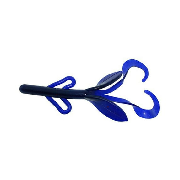 Zoom Fishing Lures 042161-SP Baby Brush Hog 4 Inch Fishing Lure 12 Per Package Black Grape