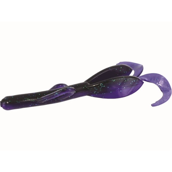 Zoom Fishing Lures 042340-SP Baby Brush Hog 4 Inch Trailer 4 Inch 12 Pack Gooseberry