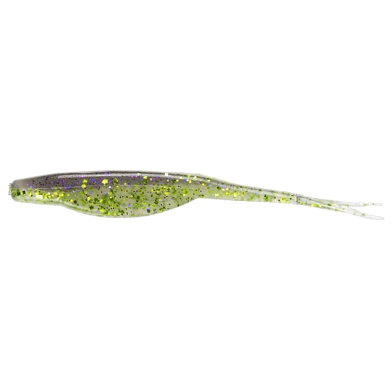 Zoom Fishing Lures 056390 Super Fluke Jr. 4 Inch Fishing Lure 10 Per Package Electric Shiner