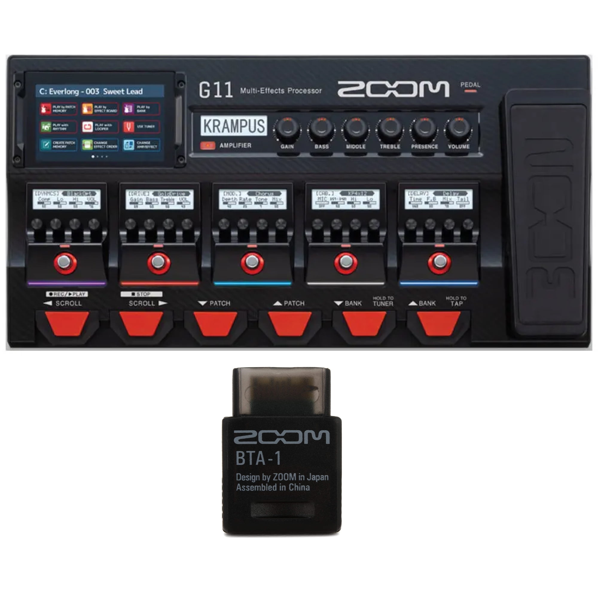 ZOOM G11　Multi Effecter Zoom G11 Multi-Effects Processor for Electric Guitar with