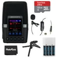 thumbnail image 1 of Zoom H2essential Multi-Mic Handy Recorder Bundle with 32GB microSDHC Card with Adapter, Vidpro Professional Lavalier Condenser Microphone, 4 AA Batteries & Charger, Table Tripod Hand Grip, 1 of 7