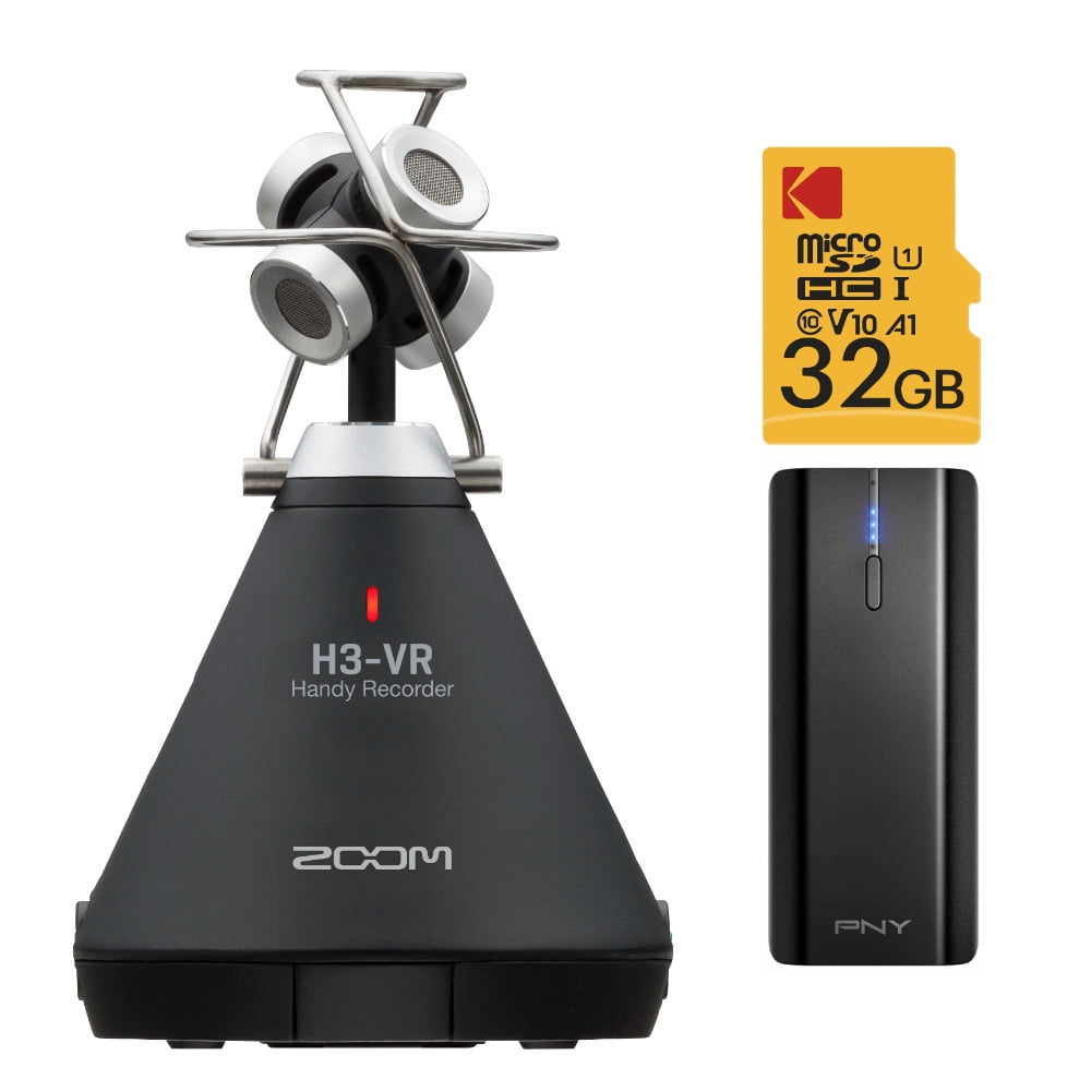 Zoom H3-VR 360-Degree Audio Handy Recorder with Charger and 32GB