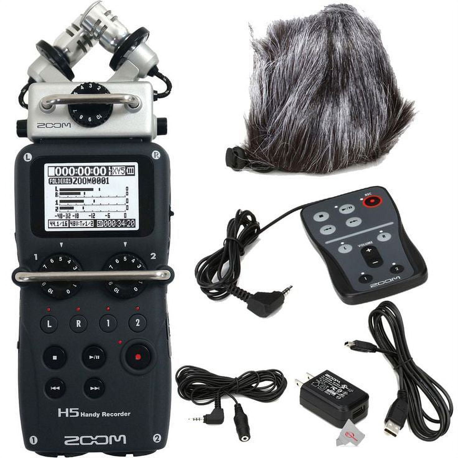 Zoom H5 4-Input / 4-Track Portable Handy Digital Recorder + ZOOM H5 Accessory Pack - image 1 of 4