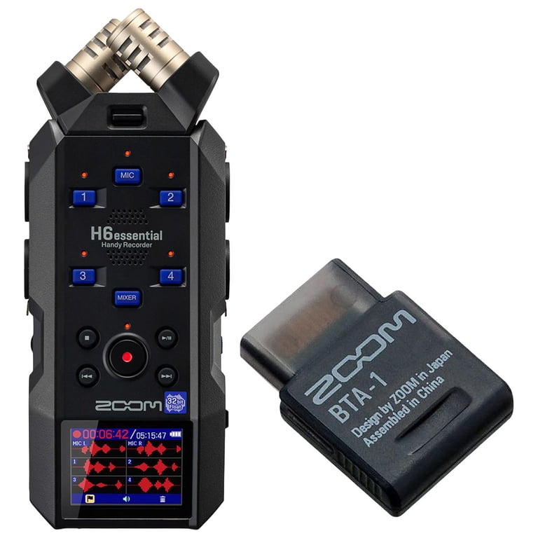 Zoom H6essential 6-Track 32-Bit Float Handy Recorder, Bundle with