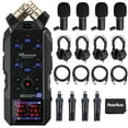 thumbnail image 1 of Zoom H6essential 6-Track 32-Bit Float Portable Audio Recorder Bundle With 4x Zoom ZDM-1 Podcast Mic Pack with Headphones, Windscreen, XLR Cable and Tabletop Stand, 1 of 6