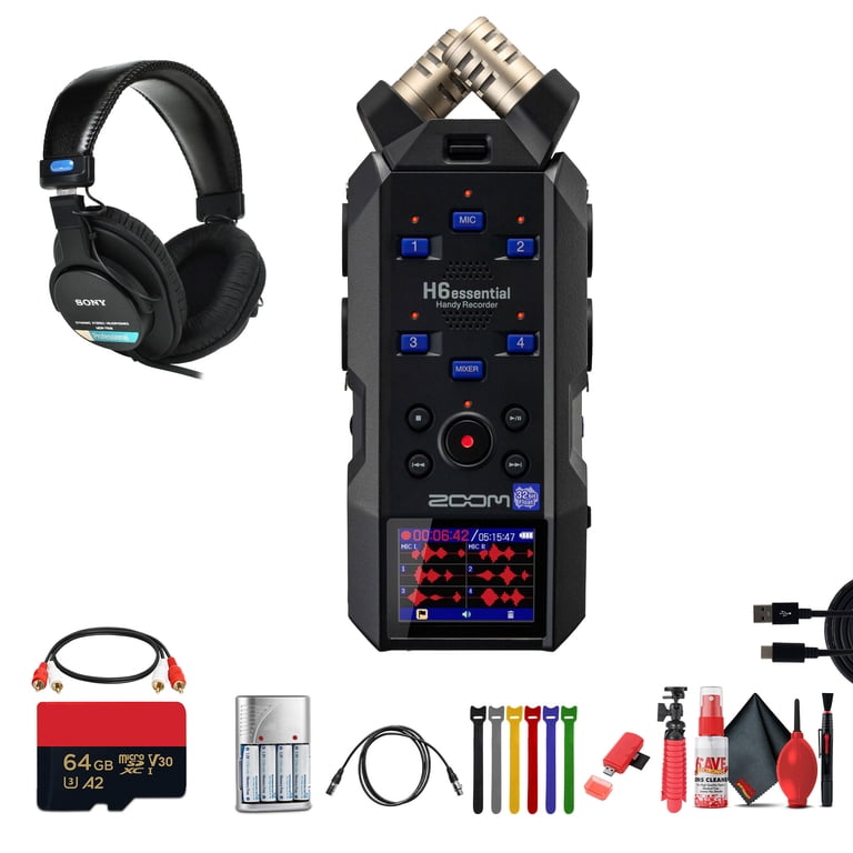 Zoom H6essential 6-Track 32-Bit Float Portable Audio Recorder