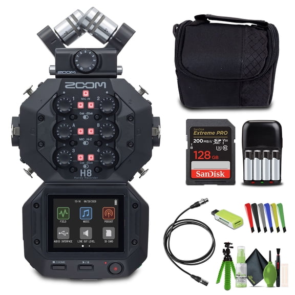 Zoom H8 12-Track Portable Recorder Pro Bundle
