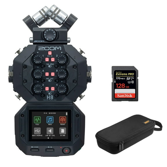 Zoom H8 8-Input / 12-Track Portable Handy Recorder