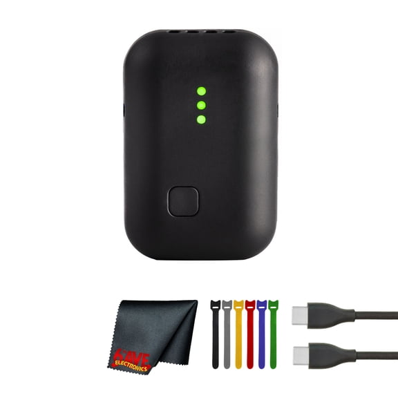 Zoom Instamic Pro Plus C Microphone and Recorder (Mono) with 32-Bit Float, IP67 Waterproof, Omni MEMS Mic 135 dB SPL, Internal Timecode, Bluetooth Mic for Phone/PC, Remote, 4.5-Hour Battery Bundle