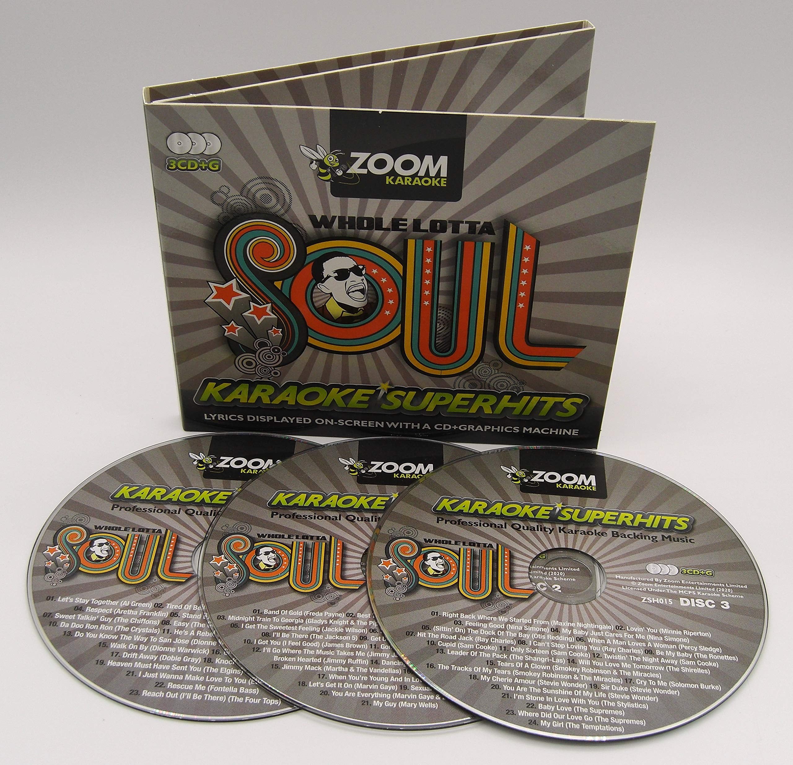 Zoom Karaoke Zoom Karaoke CD+G - Whole Lotta Soul \u0026 Motown Superhits - Triple CD+G Karaoke (CD)