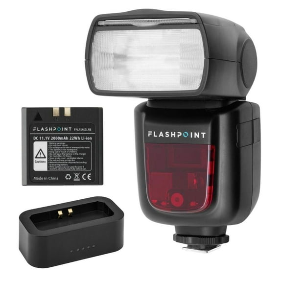 Flashpoint Zoom Li-on R2 TTL On-Camera Flash Speedlight For Canon (V860II-C) + USB Charger