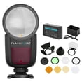 thumbnail image 1 of Flashpoint Zoom Li-on X R2 TTL On-Camera Round Flash Speedlight Kit For Canon (Godox V1), 1 of 8