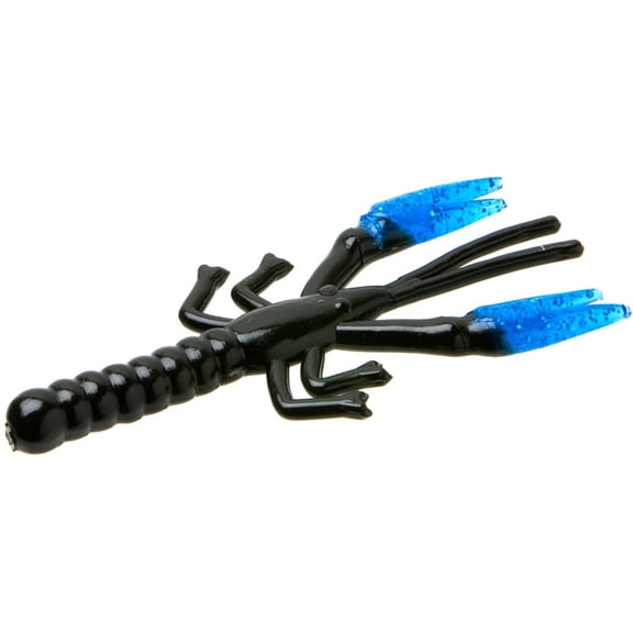 Zoom Lil Critter Craw Black and Blue Claw Soft Plastic Crawfish Bait