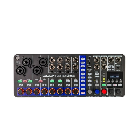 Zoom LiveTrak L6max 12-Channel Portable Digital Mixer and Recorder