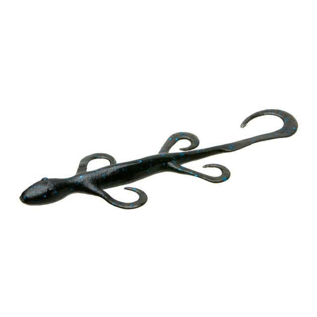 Zoom Lizard Fishing Bait, Blueberry, 6”, 9-pack, Soft Baits