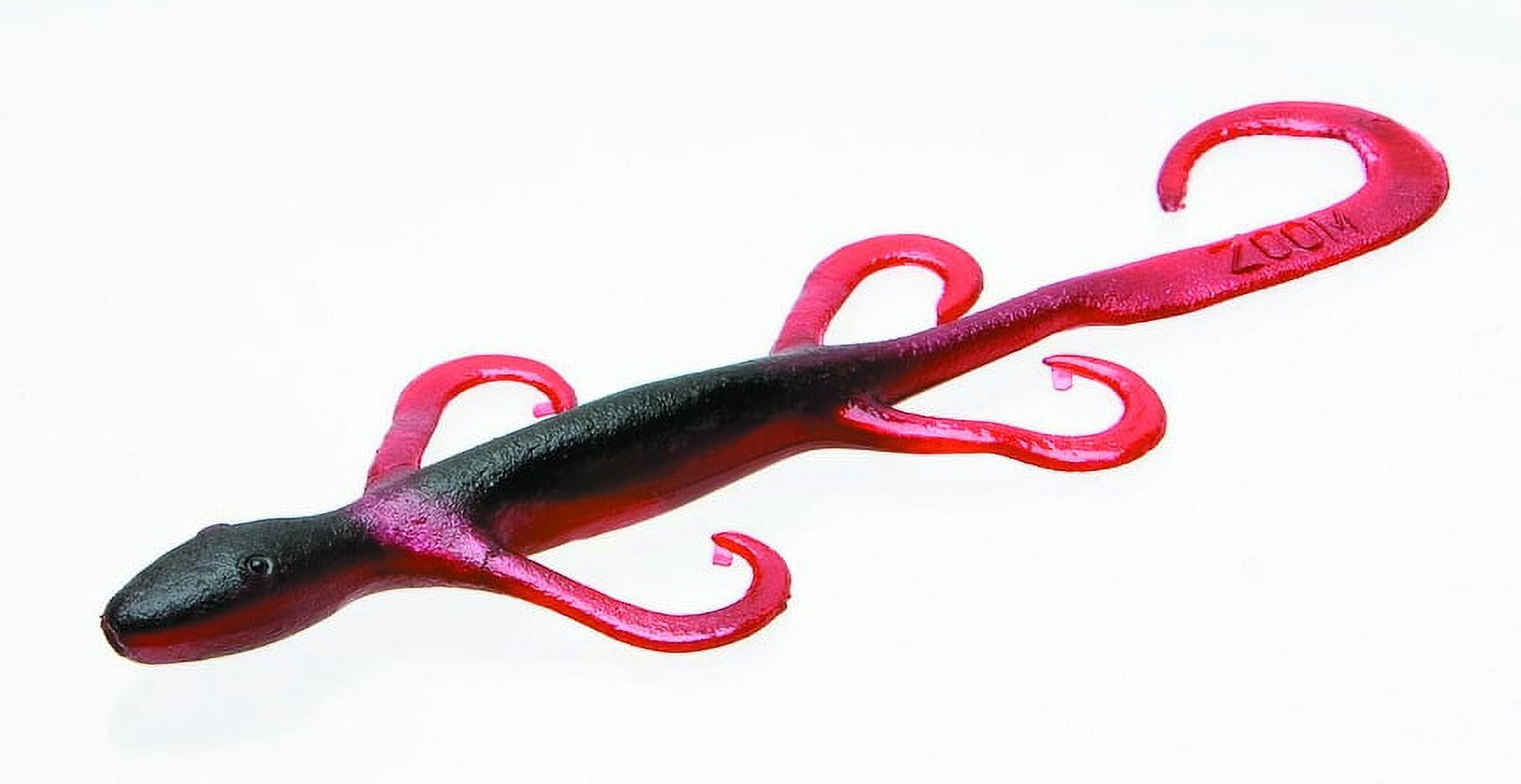 Zoom Lizard Fishing Bait, Red Shad, 6”, 9-pack, Soft Baits 