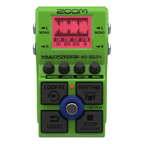 Zoom MS-90LP+ MultiStomp Looper with 90-Min Loops & High-Fidelity Audio
