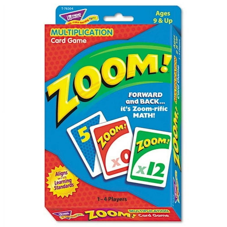 Zoom Math Card Game, Ages 9 and Up, 100 Cards/Set Zoom Math Card Game, Ages 9 and Up, 100 Cards/Set