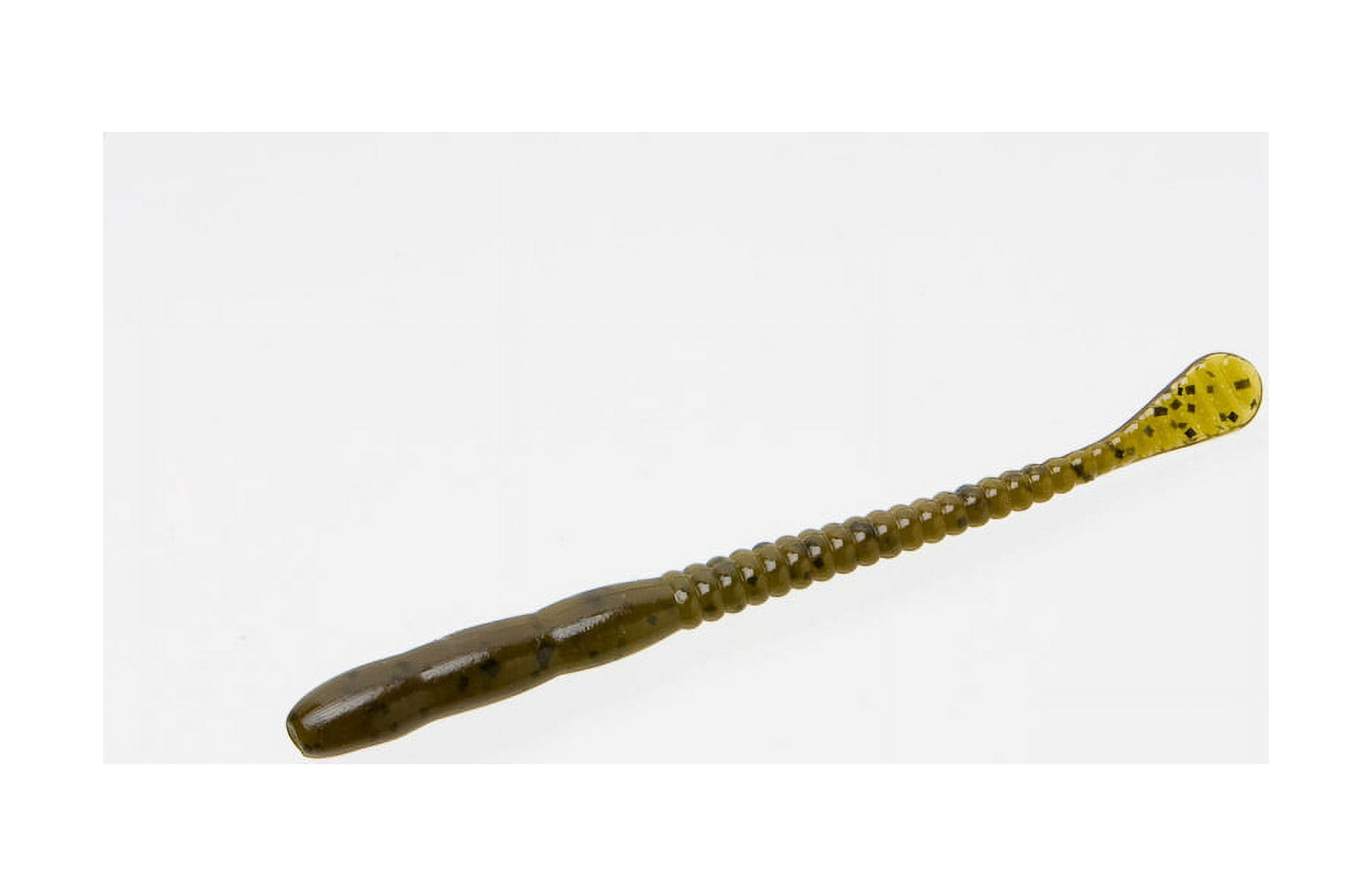 Zoom Meathead Green Pumpkin Soft Plastic Fishing Worm
