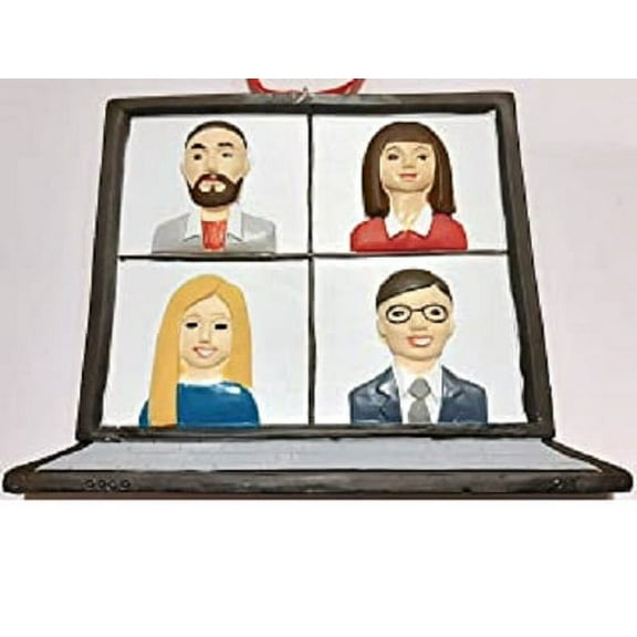 Zoom Meeting Virtual Get Together Ornament