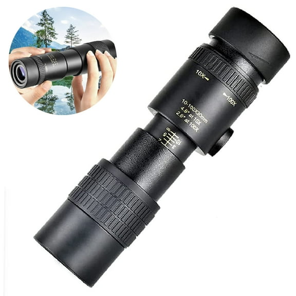 Zoom Monocular Telescope For Adults - BAK4 Prism Compact Scope With Anti-Reflex Green Film, Ideal For Bird Watching, Hunting, And Hiking