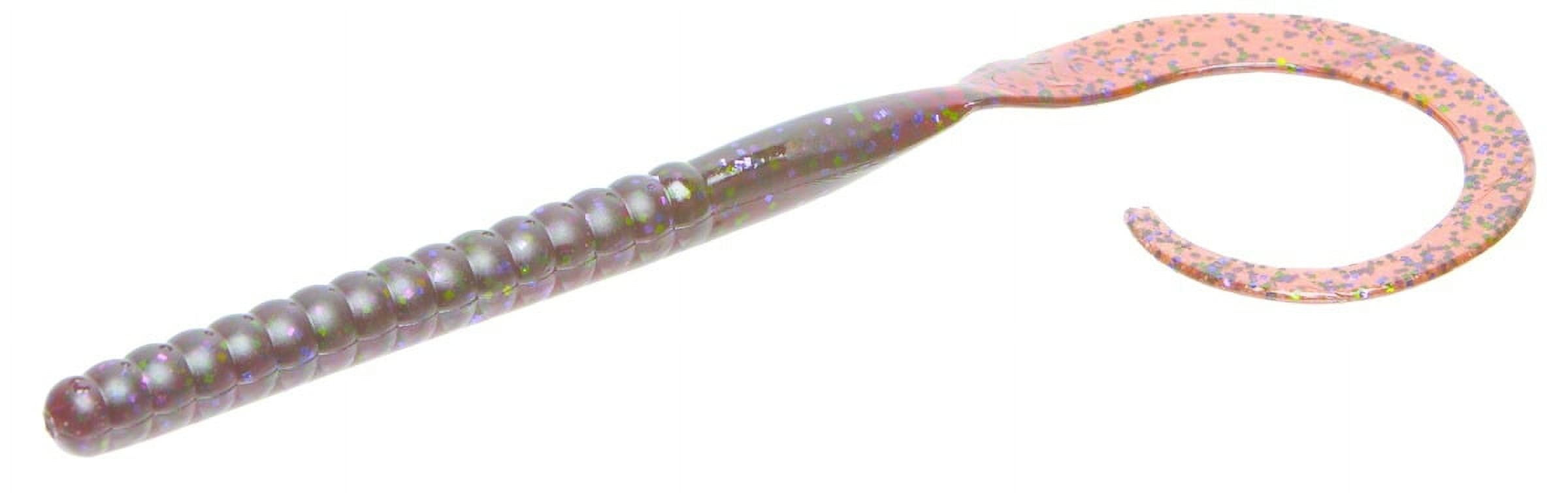Zoom Ol' Monster Worm Freshwater Fishing Soft Bait, Plum Apple, 10