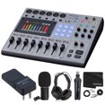 thumbnail image 1 of Zoom PodTrak P8 Multitrack Podcast Recorder + Zoom ZDM-1 Podcast Mic + Zoom BTA-2 Bluetooth Adapter + Headphones + Windscreen + XLR Cable - Top Value Bundle, 1 of 5