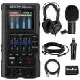 thumbnail image 1 of Zoom R4 MultiTrak 32-Bit Float Recorder with Stereo Bouncing Bundle With Zoom ZDM-1 Podcast Dynamic Microphone, ZHP-1 Headphones, TPS-4 Tripod, Windscreen, XLR Cable, 1 of 8