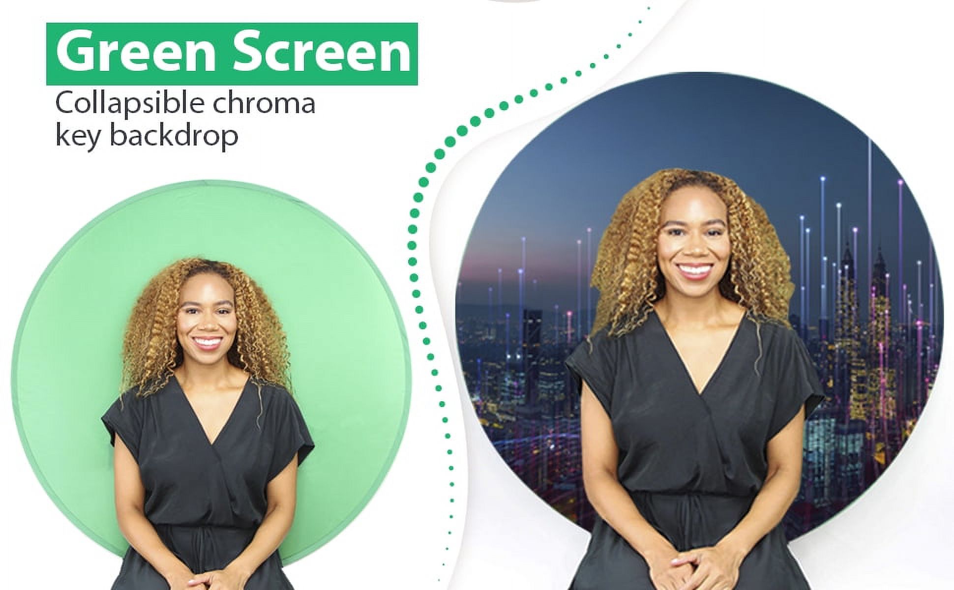 Zoom Screen | Office Chair Green Screen for Video Calls - image 1 of 7