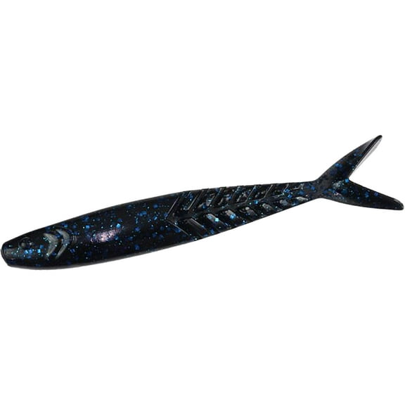 Zoom Shimmer Shad 4.25'' Black/Blue 5pk