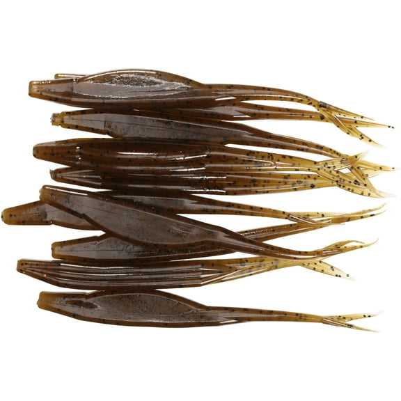 Zoom Super Fluke 5'' Green Pumpkin 10pk