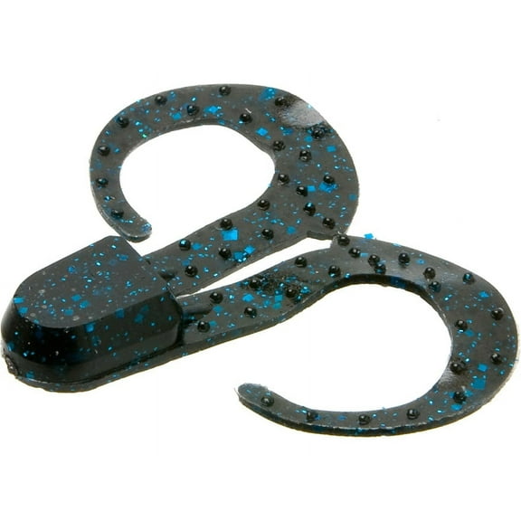 Zoom Swimmin Chunk 3'' Black Blue Glit 10pk