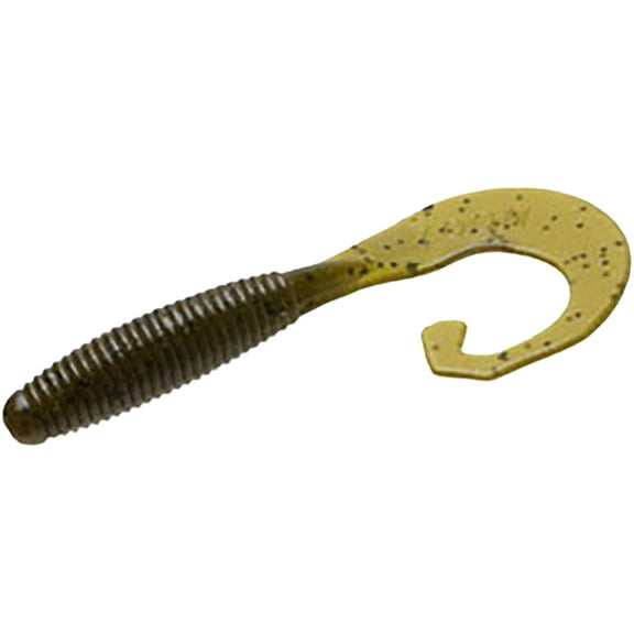 Zoom Tab Tail Grub 4'' Green Pumpkin 10pk