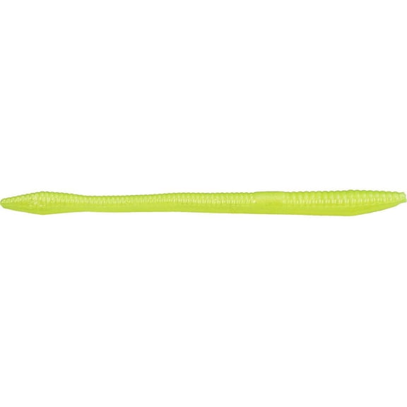 Zoom Fishing Lures 006046-SP Trick Worm 6 1/2 Inch 20Pk Chartreuse Pearl