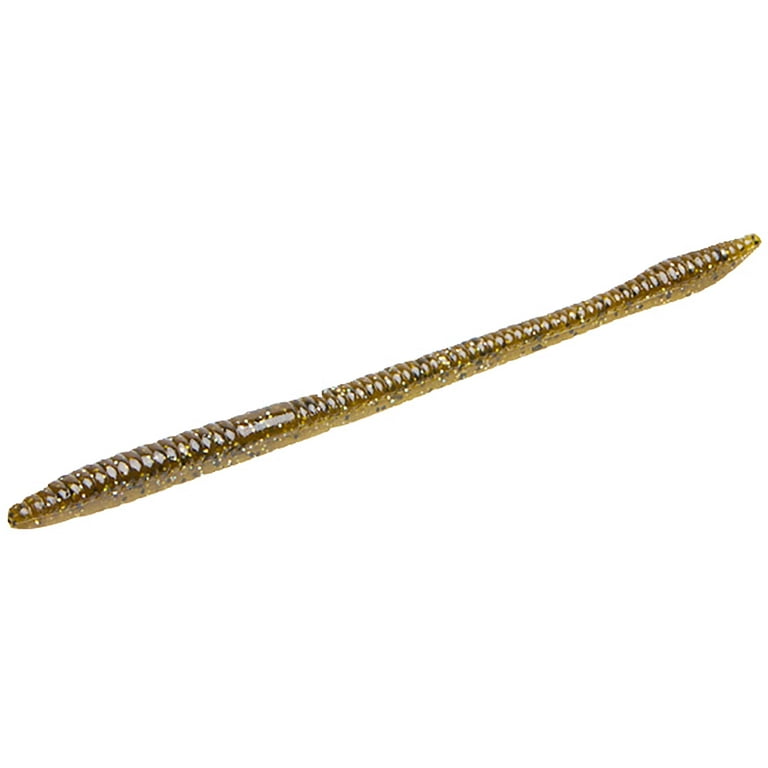 Zoom Trick Worm 6.5'' ,Green Pumpkin Magic, 20 Pack - Walmart.com