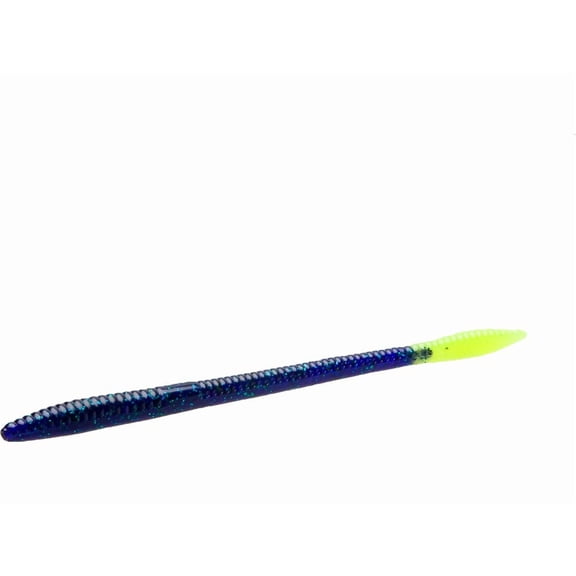 Zoom Trick Worm 6.5'' Junebug/Chartreuse 20pk