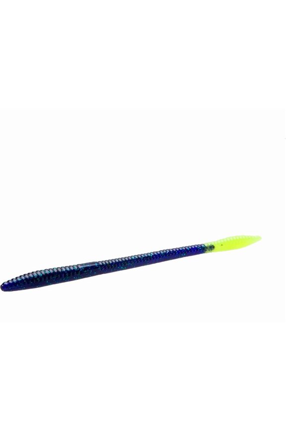 Trick Worm 6.5'' Junebug/Chartreuse 20pk