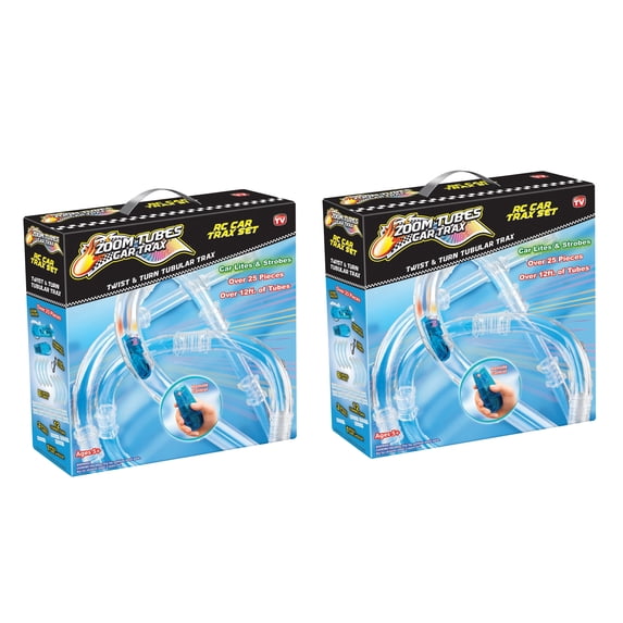Zoom Tubes RC Car Trax, Tubular Fun Bundle: 25-Pc Main Kit (Set of 2)